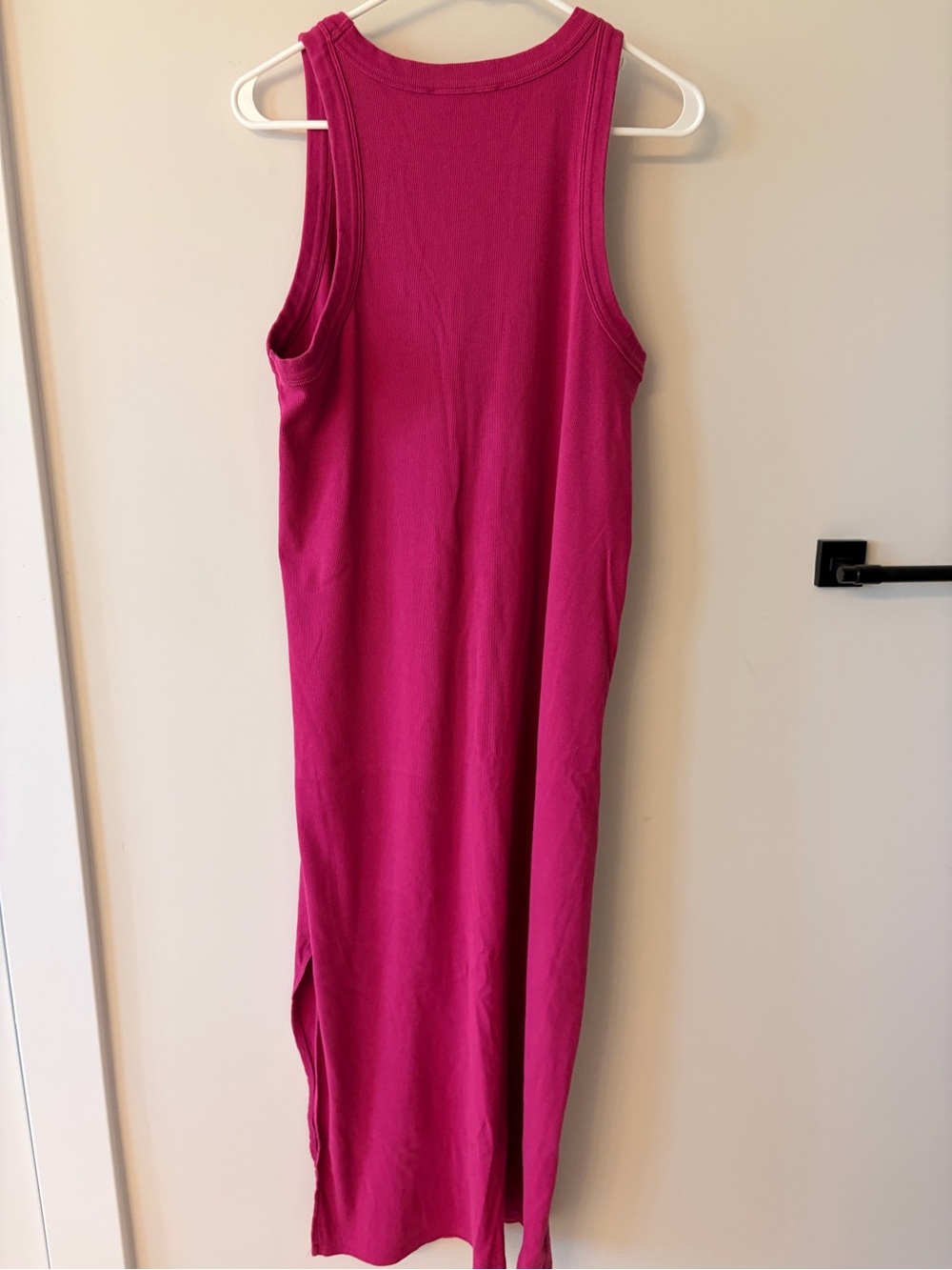 LOFT Sleeveless Magenta Maxi Dress - Picture 2 of 3